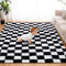 TOOHUB Super Soft Rug for Bedroom, 5x7 Ft Black and White Area Rug