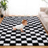 TOOHUB Super Soft Rug for Bedroom, 5x7 Ft Black and White Area Rug