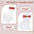 25 VDS - Terracotta | Spandex Chair Sashes Bows | PCS | Stretch Elastic Banquet Universal Folding Chair Band Tie