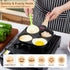 MyLifeUNIT 4-Cup Nonstick Egg Frying Pan, Skillet for Breakfast, Pancakes, Suitable for Gas Stove