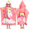 Joiedomi Kids Beach Towels with Hood for 3-10 Years Boys Girls Unicorn