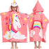 Joiedomi Kids Beach Towels with Hood for 3-10 Years Boys Girls Unicorn
