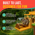 SparkJump Squirrel Feeder Kit - Sustainable FSC Wood, Easy Mounting and Assembly, Kid-Safe Mason Jar, Perfect