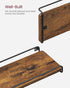 Set 2, ULLS831B01 VASAGLE Corner Shelf Wall Mount of Floating Shelves, Small Wall Shelf for Decor Storage, for Living