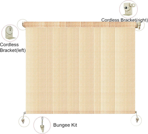 Universal Replacement Installation Accessories for Indoor/Outdoor Sunshade and Roller Blinds
