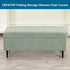 CRFATOP Waterproof Jacquard Ottoman Stool Cover Stretch Folding Storage Footstool Bench Slipcovers Upholstered Foot
