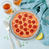 SOLUSTRE Nonstick Bakeware Pizza Screen, 8 Inch Aluminum Round Crisper Tray, Seamless Non Stick Kitchen Tool