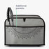 kwmobile Cover for 2 Slice Toaster - Compatible Toaster Cover - Indian Sun Grey