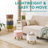 Small Ottoman with Storage, Small Storage Ottoman Round, Sherpa Foot Stool with Legs, Ottomans and Footstools