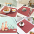 GeeRic Microfiber Dish Drying Mat, Super Absorbent Kitchen Pad, Reversible for Countertop, 15*20 inch Red