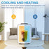 Simple Deluxe 4L/6 Can Mini Fridge, Portable Cooler & Warmer, Freon-Free, Compact Storage for Skincare, Black