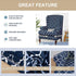 2 Eco-Ancheng Wingback Chair Slipcover Piece Wingback Chair Cover Spandex Wing Chair Slipcovers Wingback Armchair