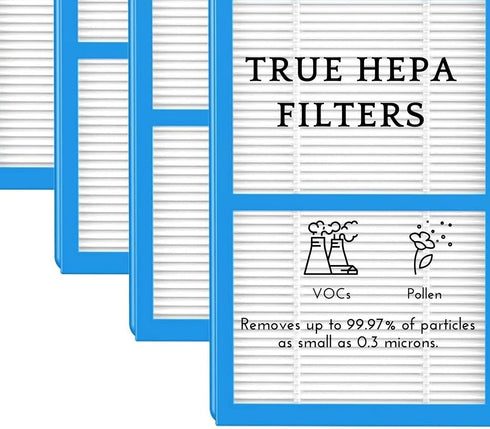 Nispira AER1 Filter Replacement for Holmes Air Purifier HAPF30AT HAP242-NUC, True HEPA 4 Carbon Booster