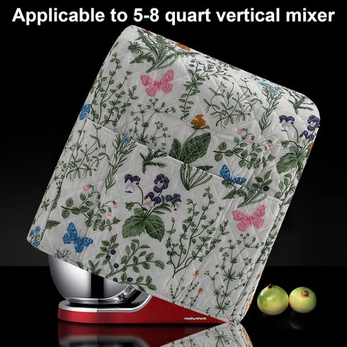 Stand Mixer Cover Compatible with 5-8Qt Kitchenaid Hamilton Mixers - Floral and Plants Kitchen Decor, Pioneer Woman