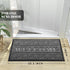 Yimobra Welcome Door Mat, Heavy Duty Sturdy Front Door Mat for Home Entrance, Non Slip, Easy Clean, Dark Gray, 29.5 x