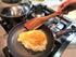 Olive Wood Spoon & Curved Spatula Set of 2 Pieces, 12 Inch Wooden Utensils for Everyday Cooking