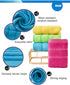 MEMRUI Multicolor Fingertip Towels for Bathroom, Kid's Face Towels, 10 x 18 Inches, 4 Pcs