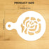 Konsait 20Pack Valentine's Day Cake Stencil Templates, Reusable Baking Painting Mold Tools for Decorating Dessert