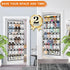 Aheroi 2 Pack 35 40 lbs, Pockets Over Door Shoe Organizer, White, Holds Up to Mesh Pockets, Foldable, Hanging Shoe Rack