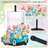 Countertop FYSUIMU Spring Flower Paper Towel Holder Tulip Floral Truck Gnome Paper Holder Stand Black Metal Tissue