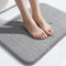 Yimobra Memory Foam Bath Mat, Super Soft Absorbent Non Slip Bathroom Rug 24x17 Inch, Gray
