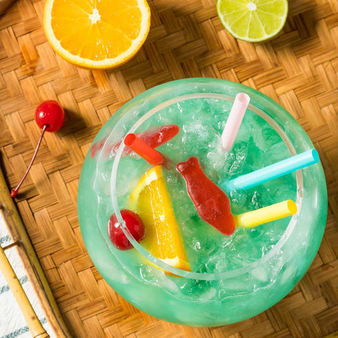 Final Touch Fishbowl Glass, Extra Large Unique Drinking Cup for Oversized Margaritas, 44 Oz Fun Drinkware