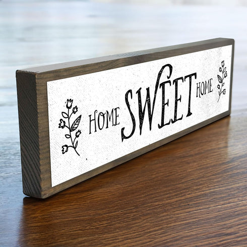 Home Wood Signs (Medium - Wood and Metal, Home Sweet Home)