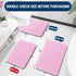 OLANLY U-Shaped Toilet Rugs 24x20, Extra Soft Absorbent Chenille Bathroom Mats, Non-Slip, Machine Washable