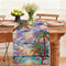 Beach Palm Trees Table Runner,Dining Decor for Kitchen Coffee Table Family Dinners