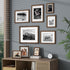 5x7 4x6, Picture Frame with Mat Adaptable Display Size for Natural Black Walnut Wood Frame, HD Tempered Glass, Mortise