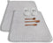 2 Pack Microfiber Dish Drying Mat 24*17 inch, Absorbent Dish Drainer for Kitchen Counter, Sinks, Draining Racks (Gray)