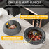 Microwave Splatter Cover, Vented Silicone and Glass Lid, Fits 6-10 inch Plates & Bowls, Easy Grip Handle