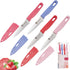 4 Pieces Kitchen Knife Set, Stainless Steel Blade Paring Knife for Fruit and Vegetable with Matching Covers, Colorful