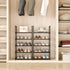 Hockmez 5-Tier Closet Room(Black-5Tier) Small Shoe Rack,Stackable Shoe Shelf Storage Organizer for Entryway Hallway