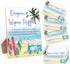 Woukaup Diapers Wipes Raffle, Summer Beach Surf Diaper Raffle Tickets for Baby Shower,