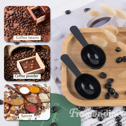 Framendino 12 Pack Plastic Coffee Measuring Spoons – Short Handle Scoops for Tea, Sugar, Cereal, Milk Powder, Spices,