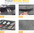 Under Bed Shoe Storage Organizer, Fits 12 Pairs, Underbed Shoe Container Solution with Clear Window