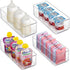 Heyuzb 4 PACK Freezer Organizer Bins Clear Stackable Storage Bins for Fridge