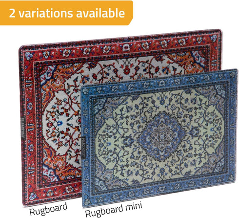 Peleg Design Rugboard Mini Tempered Glass Cutting Board, Multi-Purpose Decorative Glass Chopping Board, 7.4 x 11 inches