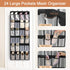 24 Closet Closet 1 Pack FENTEC Large Pockets Over Door Shoe Organizer, Mesh Hanging Shoe Organizer for Mesh Holder
