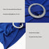 50PCS Spandex Chair Sashes Bands Stretch Chair Ties Bows with Buckle Slider for Wedding Party Banquet Decoration (Royal