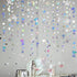 40 Ft Iridescent Mermaid Garland with Jellyfish, Seashell, Starfish, Pearl Holographic Paper Streamer for Under The Sea