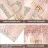 Happy 15th Birthday Door Banner Decorations, Pink Rose Gold 15 Birthday Party Backdrop Sign Supplies