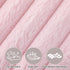 15x15x13 Inch, 265lbs Wenqik Pink Storage Ottoman Cube, Fluffy and Furry Square Foot Rest Stool, Foldable Storage