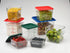 Carlisle FoodService Products 4 Quarts Square Food Storage Container, Stackable Design for Catering, White