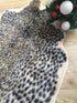 Leopard Print Rug, Faux Fur Cheetah Carpet for Office, Living Room, Bedroom, Non-Slip Home Decor 40x37 Inch