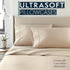 HC Collection King Pillow Cases Set of 2, Microfiber, Extra Soft, Easy Care & Machine Washable, Taupe