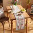 87 Inches Kitchen,Dining,Party,Home,Christmas,12"*87" bilin gaier Farmhouse Berry Red Floral Table Runner for Coffee