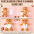 Seenelling 12 Sets Bear Blindfolded Diaper Changing Coed Baby Shower Games Kit Baby Dolls Bears Diapers for Bridal