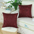 CaliTime 18 x 18 Inches Throw Pillow Covers Pack of 2, Modern Geometric Accent Cushion Cases in Burgundy